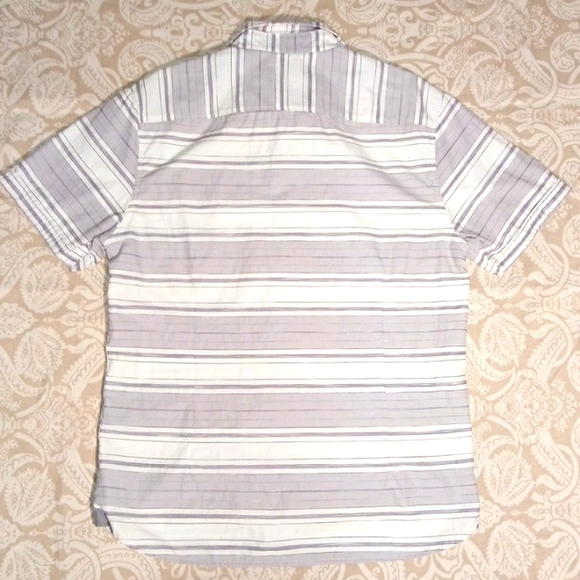 Men's Button Down Striped Shirt - Picture 5 of 5